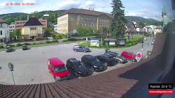 Střed obce Rokytnice nad Jizerou