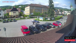 Střed obce Rokytnice nad Jizerou