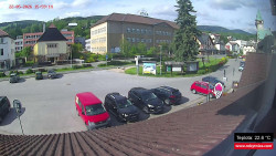 Střed obce Rokytnice nad Jizerou