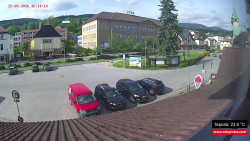 Střed obce Rokytnice nad Jizerou