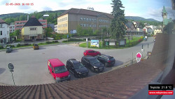 Střed obce Rokytnice nad Jizerou