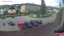 Střed obce Rokytnice nad Jizerou