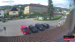 Střed obce Rokytnice nad Jizerou