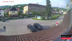 Střed obce Rokytnice nad Jizerou