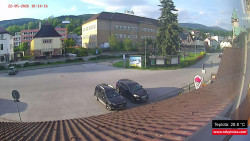 Střed obce Rokytnice nad Jizerou