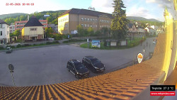 Střed obce Rokytnice nad Jizerou