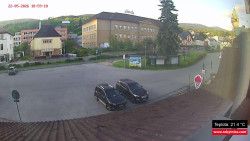 Střed obce Rokytnice nad Jizerou