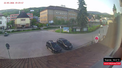 Střed obce Rokytnice nad Jizerou
