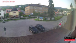 Střed obce Rokytnice nad Jizerou