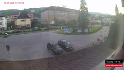 Střed obce Rokytnice nad Jizerou