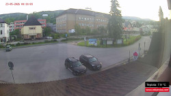Střed obce Rokytnice nad Jizerou