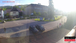 Střed obce Rokytnice nad Jizerou
