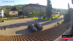 Střed obce Rokytnice nad Jizerou