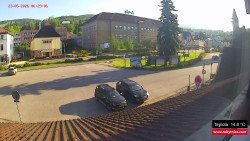 Střed obce Rokytnice nad Jizerou