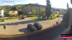 Střed obce Rokytnice nad Jizerou
