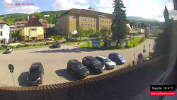 Střed obce Rokytnice nad Jizerou