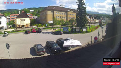 Střed obce Rokytnice nad Jizerou