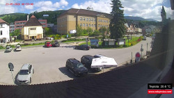 Střed obce Rokytnice nad Jizerou