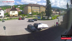 Střed obce Rokytnice nad Jizerou