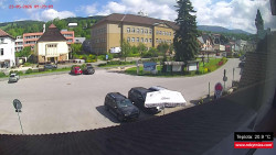 Střed obce Rokytnice nad Jizerou