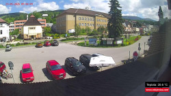 Střed obce Rokytnice nad Jizerou
