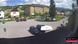 Střed obce Rokytnice nad Jizerou
