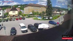 Střed obce Rokytnice nad Jizerou