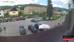 Střed obce Rokytnice nad Jizerou