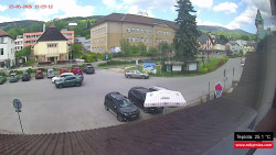 Střed obce Rokytnice nad Jizerou