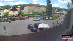Střed obce Rokytnice nad Jizerou