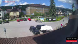 Střed obce Rokytnice nad Jizerou