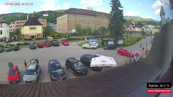 Střed obce Rokytnice nad Jizerou