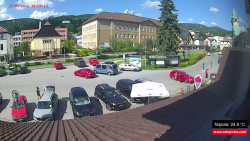 Střed obce Rokytnice nad Jizerou