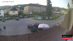 Střed obce Rokytnice nad Jizerou