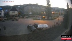 Střed obce Rokytnice nad Jizerou