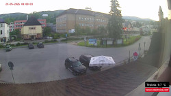 Střed obce Rokytnice nad Jizerou