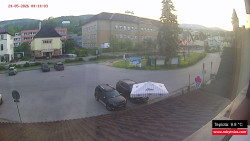 Střed obce Rokytnice nad Jizerou