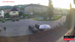 Střed obce Rokytnice nad Jizerou