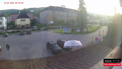 Střed obce Rokytnice nad Jizerou