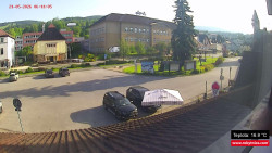 Střed obce Rokytnice nad Jizerou