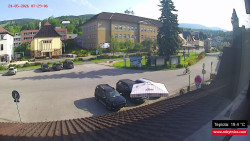 Střed obce Rokytnice nad Jizerou
