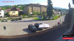 Střed obce Rokytnice nad Jizerou