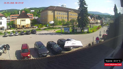 Střed obce Rokytnice nad Jizerou