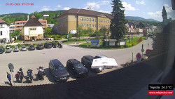 Střed obce Rokytnice nad Jizerou