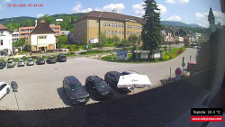 Střed obce Rokytnice nad Jizerou