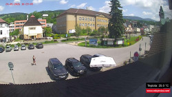 Střed obce Rokytnice nad Jizerou