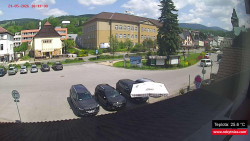 Střed obce Rokytnice nad Jizerou