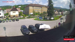 Střed obce Rokytnice nad Jizerou