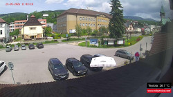 Střed obce Rokytnice nad Jizerou