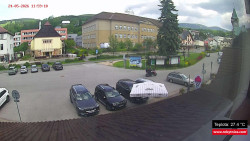 Střed obce Rokytnice nad Jizerou